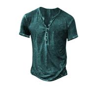 Maglietta classica da donna in tinta unita con colletto per una comoda camicetta casual con scollo rovesciato per l'estate, Verde, 5XL