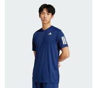 Adidas Club 3 Stripes Short Sleeve T-shirt Blu L Uomo