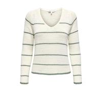 Maglietta col V donna Only Geena Beige XS