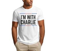 Maglietta commemorativa Sono con Charlie per la Giustizia di Kirk, Maglietta da Uomo