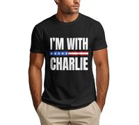 Maglietta commemorativa Sono con Charlie per la Giustizia di Kirk, Maglietta da Uomo