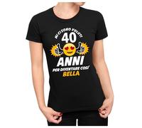 Maglietta Compleanno Donna Personalizzabile Mi Ci Sono Voluti 40 Anni per Diventare così Bella t-Shirt Divertente - Taglia M Donna