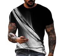 Maglietta Compressione Uomo Maglia Manica Corta,Camicia per Allenamento Correre Ciclismo Traspirante Rapida Asciugatura Sports Top,per Palestra Sportiva Maglietta Maniche Corte Uomo Trendy Street