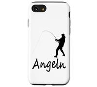 Maglietta con angelo Fischer Angler angeln ist meine Leidenschaft Custodia per iPhone SE (2020) / 7/8