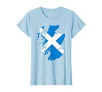 Maglietta con bandiera della mappa della Scozia Maglietta