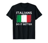 Maglietta con bandiera italiana "Italians Do It Better" Maglietta