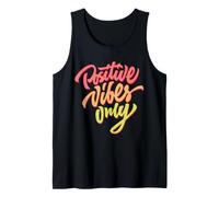 Maglietta con Citazioni motivazionali e Grafica Positive Vibes Only Canotta