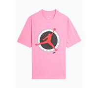 Jordan AJ FLT CLB SS CREW men Shortsleeves pink in taglia:L