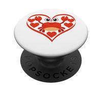 Maglietta con granchio, granchio, baracca, granchio, amante del granchio, stile retrò PopSockets PopGrip Adesivo