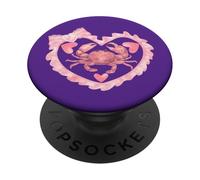 Maglietta con granchio, granchio, baracca, granchio, amante del granchio, stile retrò PopSockets PopGrip Adesivo