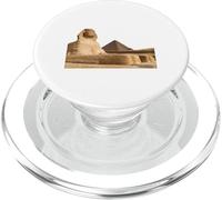 Maglietta con la Grande Sfinge di Giza e le piramidi egiziane PopSockets PopGrip per MagSafe