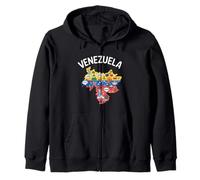 Maglietta con Mappa del Venezuela, Souvenir con Bandiera venezuelana e Simboli Felpa con Cappuccio