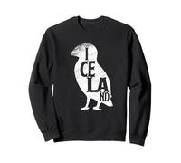 Maglietta con mappa dell'Islanda con puffin d'amore, idea regalo Felpa