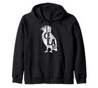 Maglietta con mappa dell'Islanda con puffin d'amore, idea regalo Felpa con Cappuccio