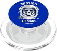 Maglietta con orso astronauta coraggioso spaziale, grafica astronauta orso PopSockets PopGrip per MagSafe