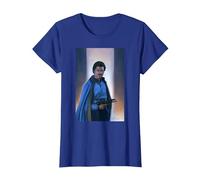 Maglietta con Pittura Vintage Star Wars Lando Pose Maglietta, Donna, Blu Reale, M