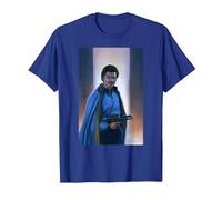 Maglietta con Pittura Vintage Star Wars Lando Pose Maglietta, Uomo, Blu Reale, S