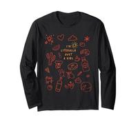 Maglietta con scarabocchi, I'm Literally Just a Girl | 90s Baby Maglia a Manica