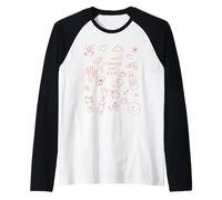 Maglietta con scarabocchi, I'm Literally Just a Girl | 90s Baby Maglia con Maniche Raglan