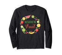 Maglietta con Scritta Blessed be The Fruit Shirt Maglia a Manica