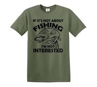 Maglietta con scritta "Dad" e leggenda della pesca, regalo divertente, per pescatori di carpe, attrezzatura da pesca, Se non si tratta di pesca, XXL