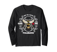Maglietta con scritta "Don't Be A Hater Save The Pollinator Bee Lover" Maglia a Manica