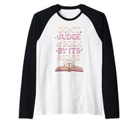 Maglietta con scritta "Don't Judge a Book By It's Movie Book Lover" Maglia con Maniche Raglan