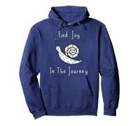 Maglietta con scritta "Find Joy In The Journey" - Happy Zen Buddhism Shirt Felpa con Cappuccio