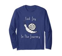 Maglietta con scritta "Find Joy In The Journey" - Happy Zen Buddhism Shirt Maglia a Manica