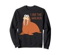 Maglietta con Scritta I Am The Walrus Felpa