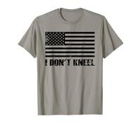 Maglietta con scritta "I Don't Kneel USA Flag National United Sports Love Maglietta