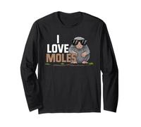 Maglietta con Scritta I Love Mole Maglia a Manica