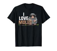 Maglietta con Scritta I Love Mole Maglietta