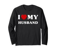 Maglietta con Scritta I Love My Husband e Scritta I Love My Husband Maglia a Manica
