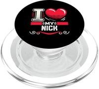 Maglietta con scritta "I Love My Nick" PopSockets PopGrip per MagSafe