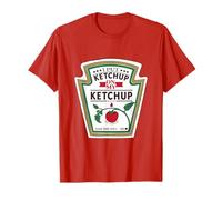 Maglietta con scritta "I Put Ketchup On My Ketchup" per bambini, donne e uomini Maglietta
