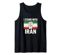 Maglietta con scritta "I Stand With Iran" Canotta