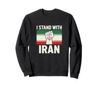 Maglietta con scritta "I Stand With Iran" Felpa