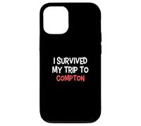 Maglietta con scritta "I Survived My Trip To COMPTON Simple City" Custodia per iPhone 12/12 Pro