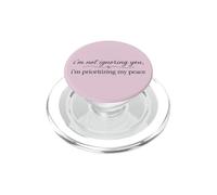 Maglietta con scritta "I'm Not Ignoring You I'm Prioritizing My Peace" PopSockets PopGrip per MagSafe
