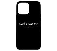 Maglietta con scritta in inglese "God's Got Me" (lingua italiana non garantita) Custodia per iPhone 13 Pro Max