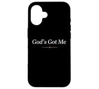 Maglietta con scritta in inglese "God's Got Me" (lingua italiana non garantita) Custodia per iPhone 16