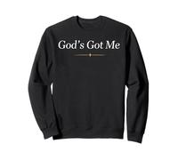 Maglietta con Scritta in Inglese God's Got Me (Lingua Italiana Non Garantita) Felpa