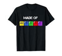 Maglietta con scritta in inglese "Made of Autistic Awareness", da uomo e da donna Maglietta