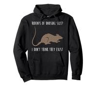Maglietta con scritta in inglese "Rodents of Unusual Size I Don't Think" Felpa con Cappuccio