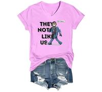 Maglietta con scritta in inglese "They Not Like Us", Rosa-vt-1, S