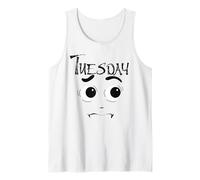 Maglietta con scritta in lingua inglese "Days" "Tuesday" (lingua italiana non garantita) Canotta