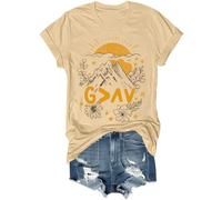 Maglietta con scritta in lingua inglese "God is Greater Than The Highs and Lows", vintage, con versi della Bibbia, per donne e uomini, cachi, 3XL