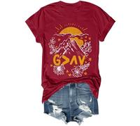 Maglietta con scritta in lingua inglese "God is Greater Than The Highs and Lows", vintage, con versi della Bibbia, per donne e uomini, Porpora, M