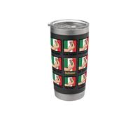 Maglietta con scritta "Italian Hand Gestures Funny Italy Flag Graphic Shirt Design Bicchiere termico in acciaio inox doppia parete